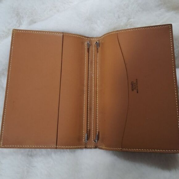 Hermes' Agenda Box Calf Leather Notebook Cover Authentic - Picture 12 of 12